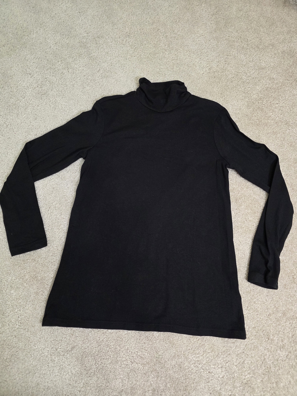 White Stag Basic Black Turtleneck Sweater/ Top Size M